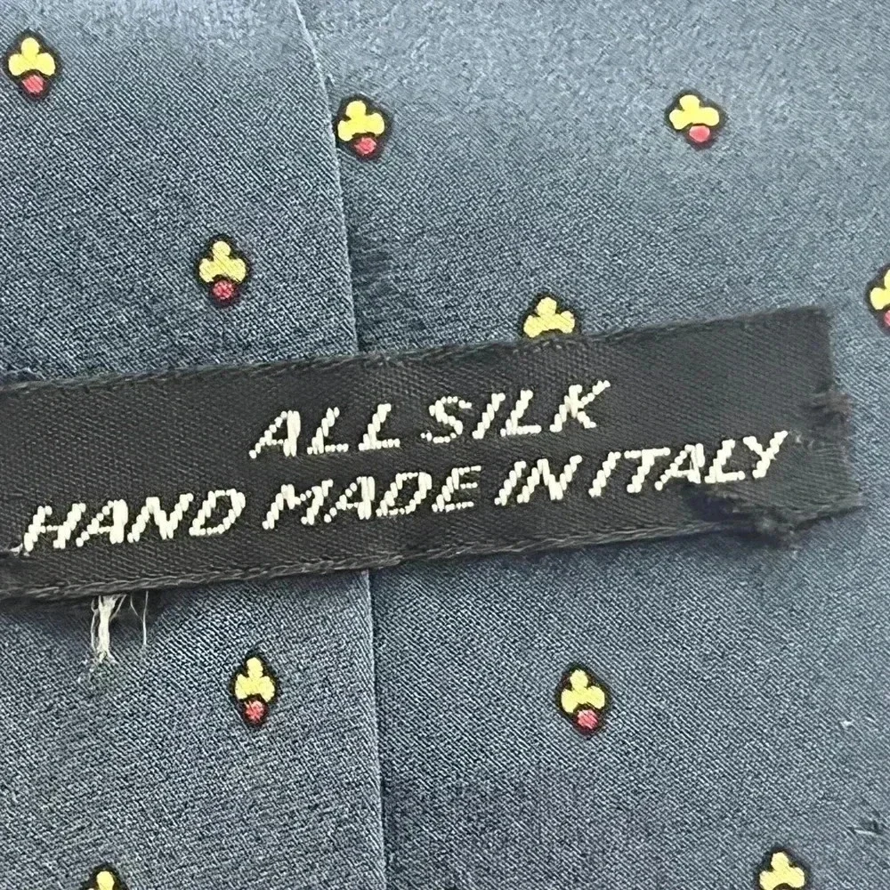 Silk Handmade in Italy tie Vintage buisness attire office